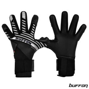 Buffon Guantes de Arquero Profesional Kamikaze Negro Plata