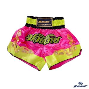 Ranic Pantaloneta Muay Thai – Rosa Amarillo Dorado